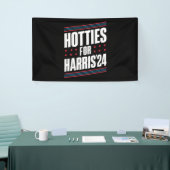 Hotties voor Kamala Harris 2024 Spandoek (Beurs)