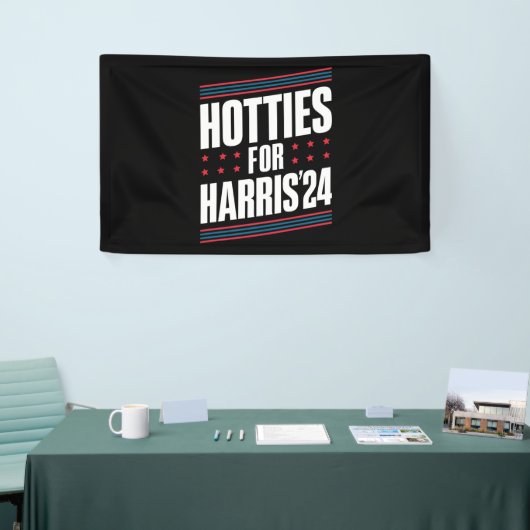 Hotties voor Kamala Harris 2024 Spandoek (Beurs)