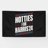 Hotties voor Kamala Harris 2024 Spandoek (Horizontaal)