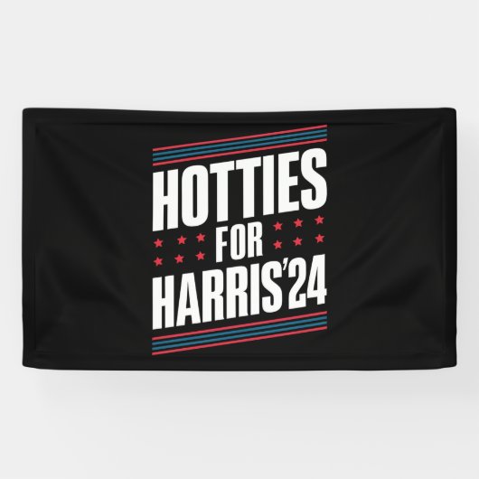 Hotties voor Kamala Harris 2024 Spandoek (Horizontaal)