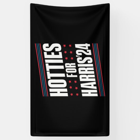 Hotties voor Kamala Harris 2024 Spandoek (Verticaal)