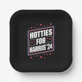 Hotties voor Kamala Harris Papieren Bordje (Voorkant)