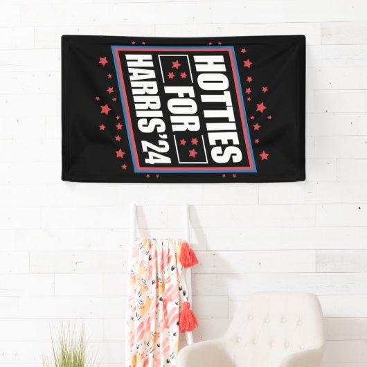 Hotties voor Kamala Harris Spandoek (Insitu)