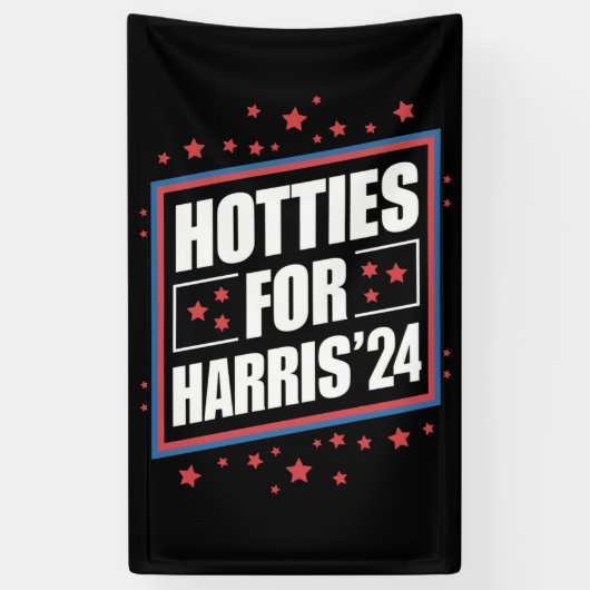 Hotties voor Kamala Harris Spandoek (Verticaal)