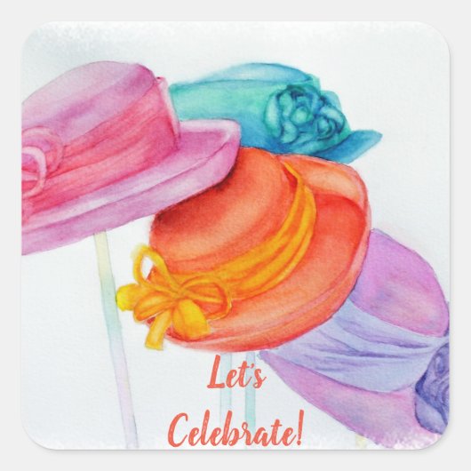 HOTTY PETTEN! VIERKANTE STICKER (Voorkant)