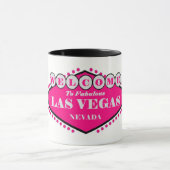 Hotty Pink Las Vegas Sign Logo Mok (Midden)
