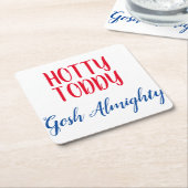 Hotty Toddy Napkins Kartonnen Onderzetters (Schuin)
