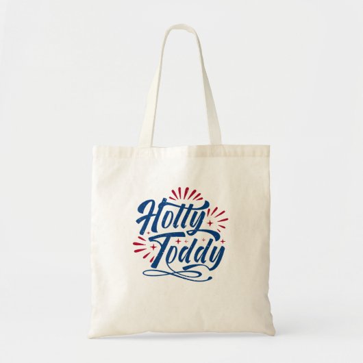 Hotty Toddy Typografie Tote Bag (Voorkant)