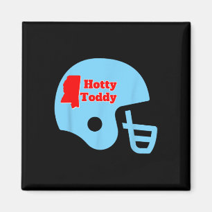 Hotty Toddy-voetbalhelm met omtrek van Miss State Magneet