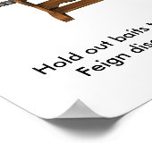 Hou aas om de vijand te bevrijden. poster (Hoek)