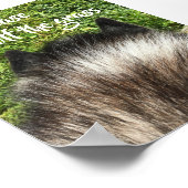 Hou alsjeblieft van het grasbord poster (Hoek)