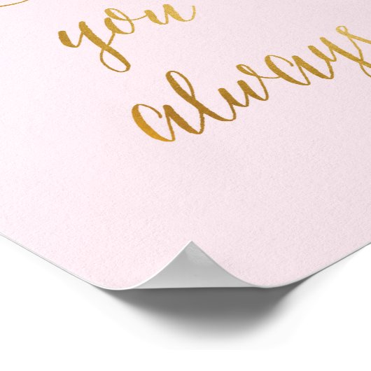 Hou altijd van je - Poster (Hoek)