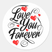 hou altijd van je Sticker (Voorkant)