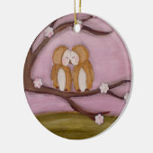 Hou altijd van me, versiering keramisch ornament (Links)