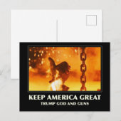 Hou Amerika geweldig Feestdagenkaart (Voorkant / Achterkant)