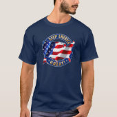 Hou Amerika geweldig! Trump 2020 Slogan T-Shirt (Voorkant)