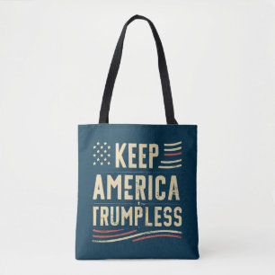 HOU AMERIKA TRUMPLOOS Amerikaanse vlag kaart Tote Bag