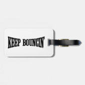 Hou Bouncin. Bagagelabel (Achterkant horizontaal)