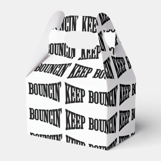 Hou Bouncin. Bedankdoosjes (Achterkant)