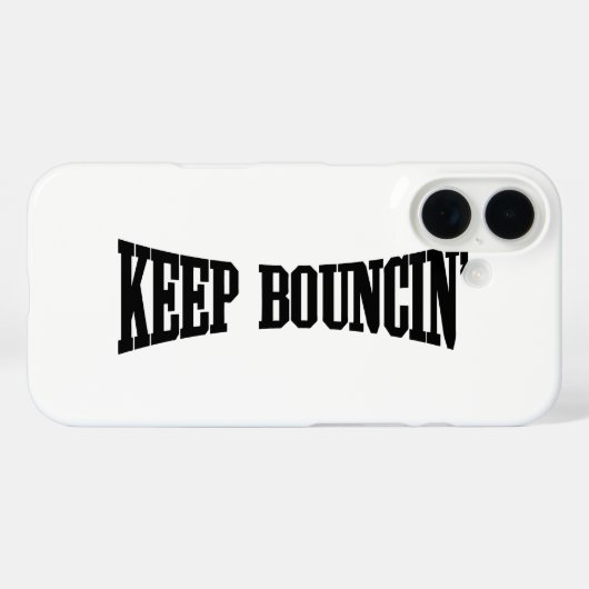 Hou Bouncin. Case-Mate iPhone Case (Achterkant (horizontaal))