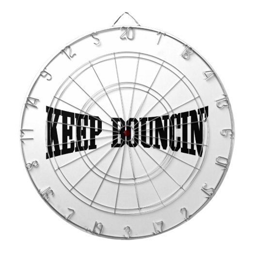 Hou Bouncin. Dartbord (Voorkant)