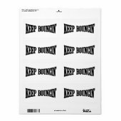 Hou Bouncin. Etiket (Full Sheet)