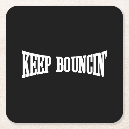 Hou Bouncin. Kartonnen Onderzetters (Voorkant)