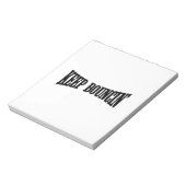 Hou Bouncin. Notitieblok (Linkerzijde)