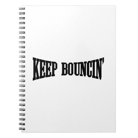 Hou Bouncin. Notitieboek (Voorkant)