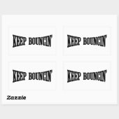 Hou Bouncin. Rechthoekige Sticker (Vel)