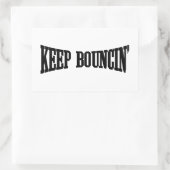 Hou Bouncin. Rechthoekige Sticker (Tas)
