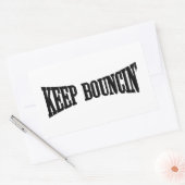 Hou Bouncin. Rechthoekige Sticker (Envelop)