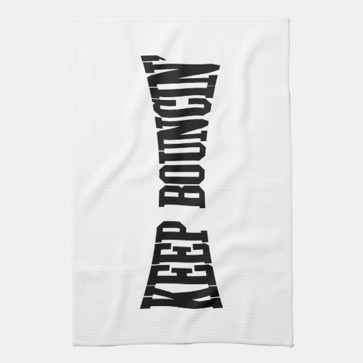 Hou Bouncin. Theedoek (Verticaal)