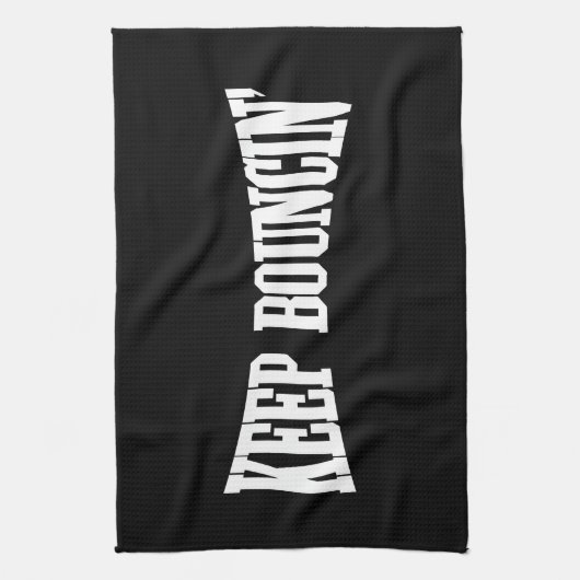 Hou Bouncin. Theedoek (Verticaal)