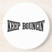 Hou Bouncin. Zandsteen Onderzetter (Voorkant)