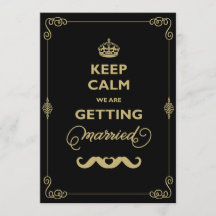 Hou Calm 2 Mustache Classic  Gay Wedding