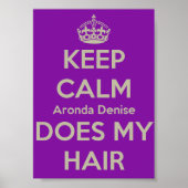 Hou Calm Aronda Denise doet mijn haar Poster (Voorkant)