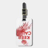 Hou Calm Bloody Zombie Bagagelabel (Voorkant verticaal)