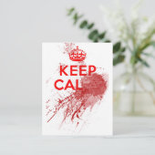 Hou Calm Bloody Zombie Briefkaart (Staand voorkant)