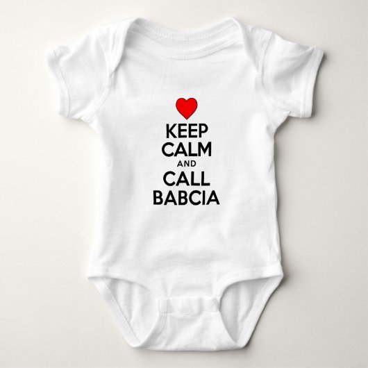 Hou Calm Call Babcia Romper (Voorkant)