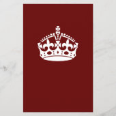 Hou Calm Crown op Burgundy Red Decor Flyer (Voorkant)