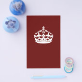 Hou Calm Crown op Burgundy Red Decor Flyer (Enkel)