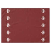 Hou Calm Crown op Burgundy Red Decor Tafelkleed (Voorkant (Horizontaal))