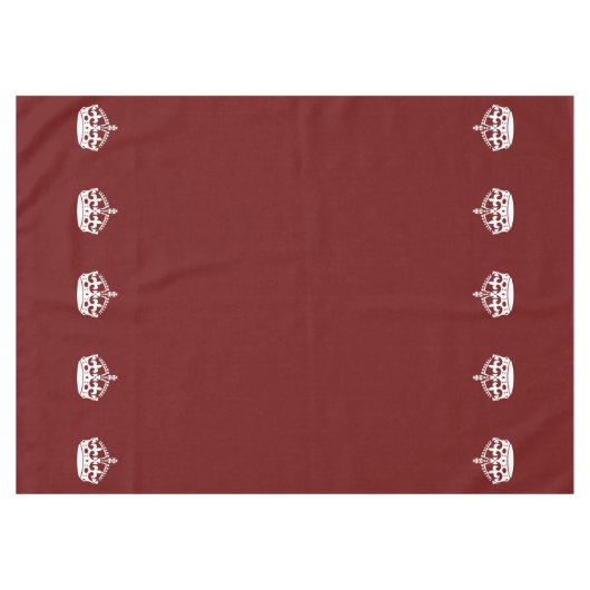 Hou Calm Crown op Burgundy Red Decor Tafelkleed (Voorkant (Horizontaal))