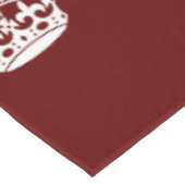 Hou Calm Crown op Burgundy Red Decor Tafelkleed (Gekanteld)