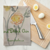 Hou Calm Drink Gin Kitchen Towel bij Theedoek (Quarter Fold)
