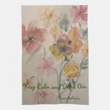 Hou Calm Drink Gin Kitchen Towel bij