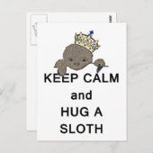 Hou Calm en beug een Slote Meme Briefkaart (Voorkant / Achterkant)