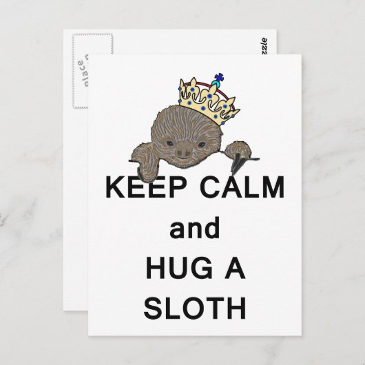 Hou Calm en beug een Slote Meme Briefkaart (Voorkant / Achterkant)