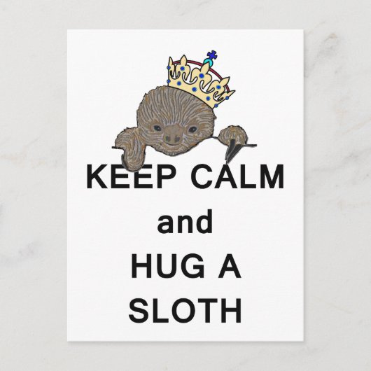 Hou Calm en beug een Slote Meme Briefkaart (Voorkant)